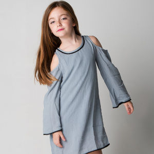 NEW Boho Kids Lace Cold Shoulder Dress